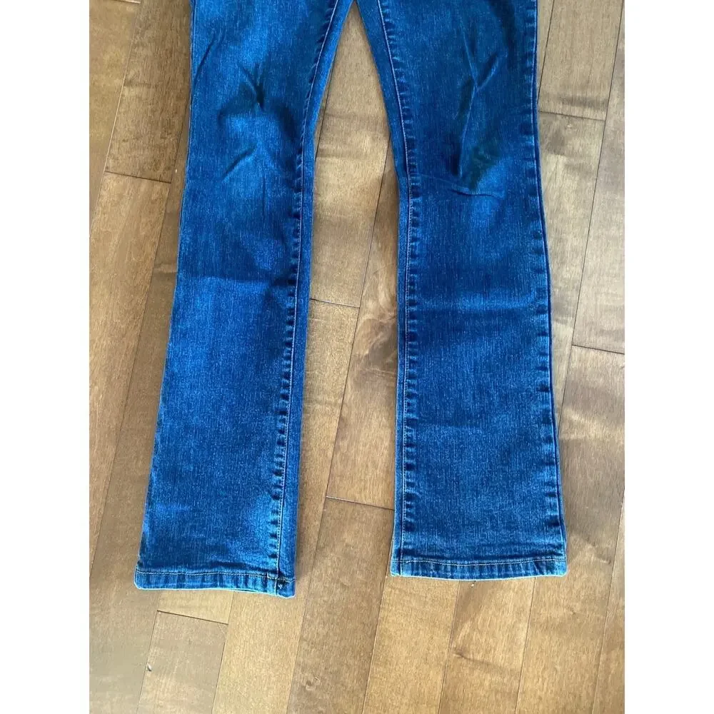 Vintage Tommy Jeans Luy Luy stretch blue high waist zip front no waist jeans XS